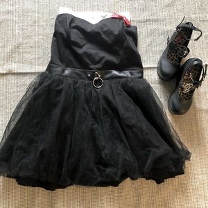 ♥️Dolls KillxHelloKitty Black Tulle Mini Dress